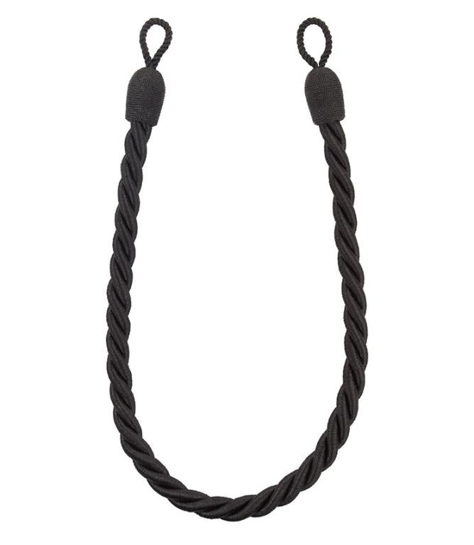 Sonata Rope - Black Tieback - Just Fabrics