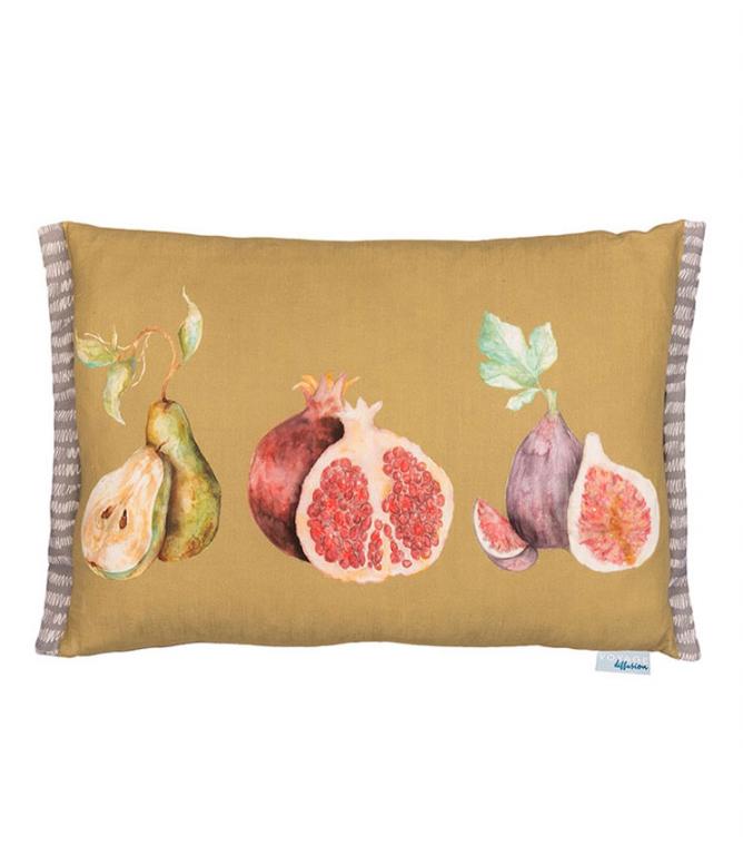 Brodick Mustard Cushion - Just Fabrics