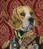 Prince Beagle Red Cushion Panel - Just Fabrics