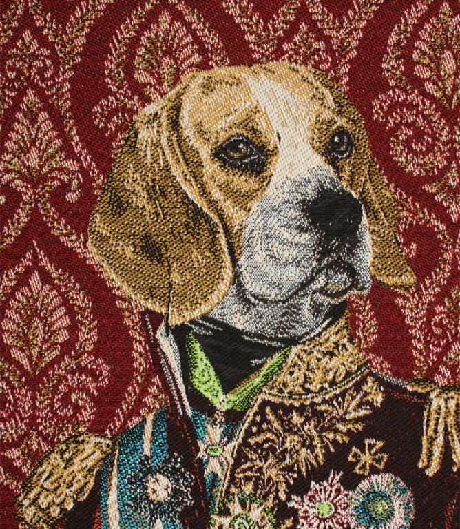 Prince Beagle Red Cushion Panel - Just Fabrics