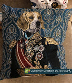 Cushion Panels - Prince Beagle Teal Panel
