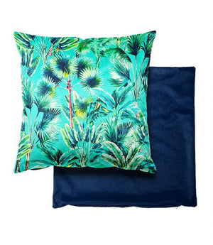 Cannes Duck Egg Velvet Cushion
