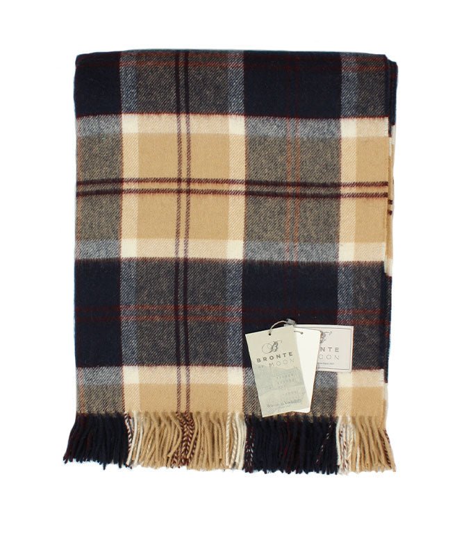 Bannochbane Navy Throw - Just Fabrics