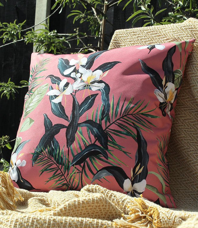 Rainforest Flowers Outdoor Cushion - Just Fabrics