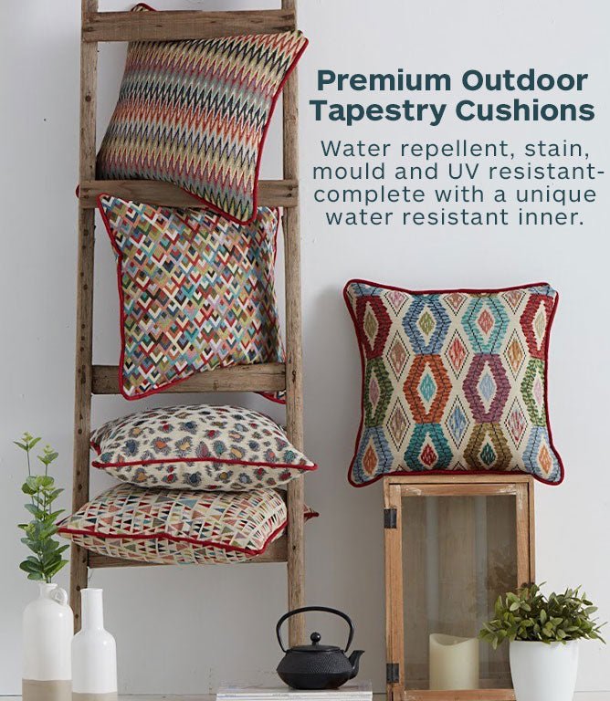 Leopard Outdoor Tapestry Cushion - Just Fabrics