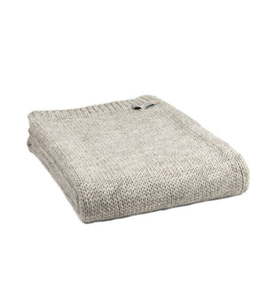 Cotswold Grey Knitted Throw
