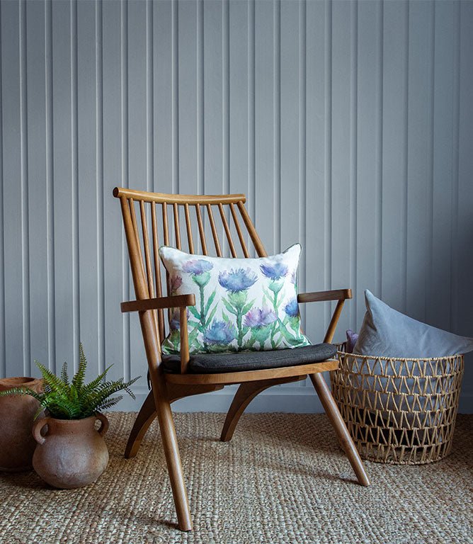 Erskine Heather Cream Cushion - Just Fabrics