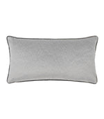 Lyla Velvet Silver / Charcoal Cushion - Just Fabrics