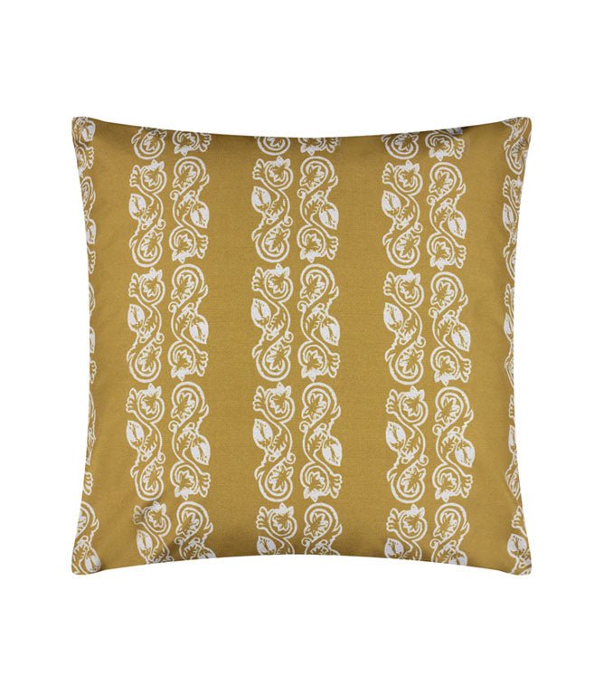 Ornella Outdoor Cushion Saffron - Just Fabrics