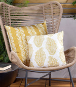 Ornella Outdoor Cushion Saffron - Just Fabrics
