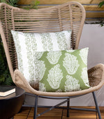 Ornella Outdoor Cushion Olive - Just Fabrics