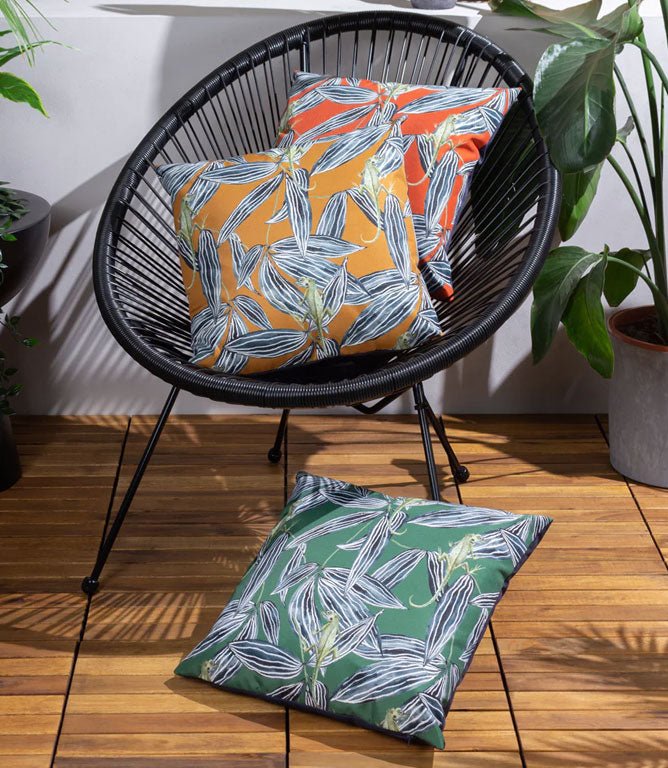 Wild Forest Saffron Outdoor Cushion - Just Fabrics