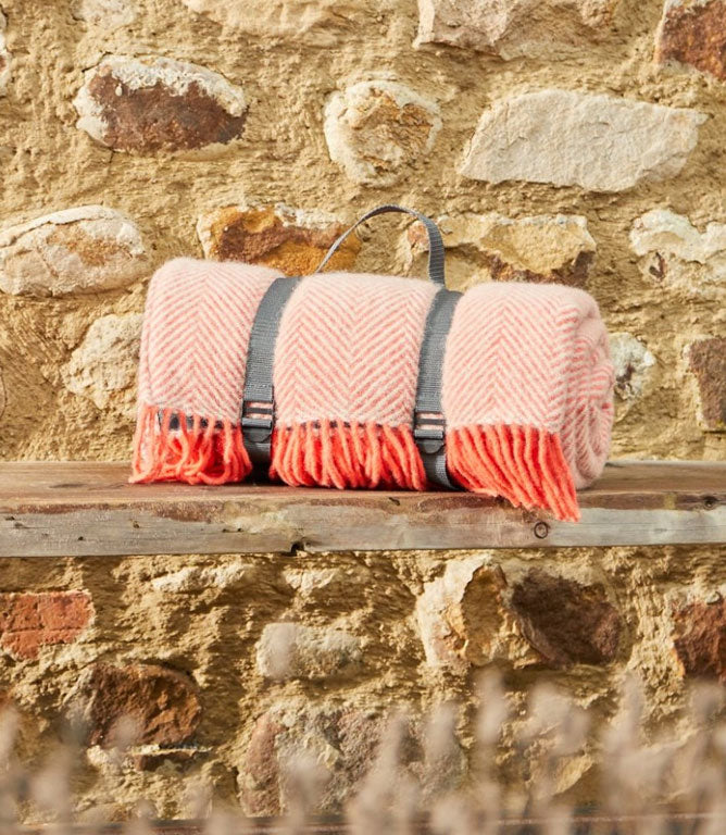 Throws & Wool Throws - Herringbone Picnic Blanket