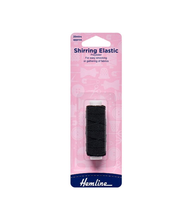 Shirring Elastic Black - Just Fabrics