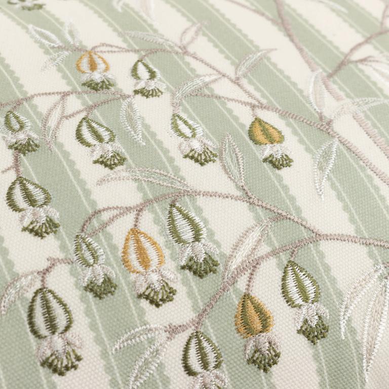 Chinese Lanterns Sage Cushion - Just Fabrics