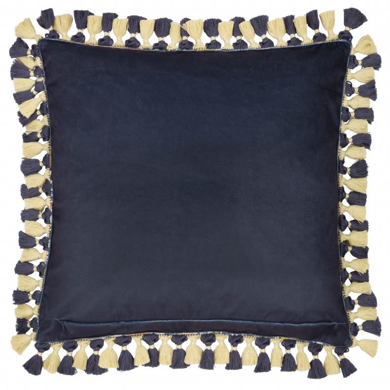 Cray Indigo / Berry Cushion - Just Fabrics