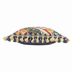 Cray Indigo / Berry Cushion - Just Fabrics