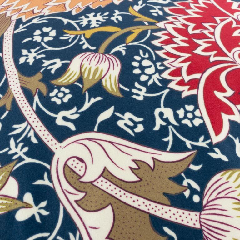 Cray Indigo / Berry Cushion - Just Fabrics