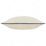 Marigold Embroidered Indigo Cushion - Just Fabrics