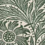 Marigold Embroidered Leaf Green