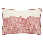 Marigold Embroidered Russet Cushion - Just Fabrics