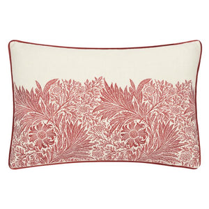 Marigold Embroidered Russet Cushion