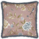 Porcelain Garden Blush Cushion - Just Fabrics