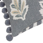 Sessile Leaf Delph Blue Cushion - Just Fabrics