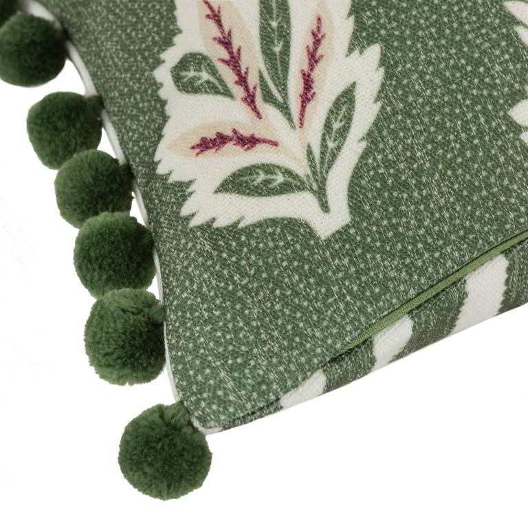 Sessile Leaf Leaf Green Cushion - Just Fabrics