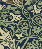 Snakeshead Outdoor Indigo / Leaf Green Cushion - Just Fabrics