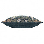 Snakeshead Indigo / Leaf Green Cushion - Just Fabrics