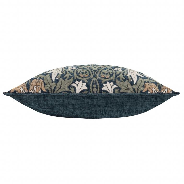 Snakeshead Indigo / Leaf Green Cushion - Just Fabrics