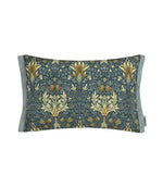 Snakeshead Outdoor Indigo / Stone Cushion - Just Fabrics
