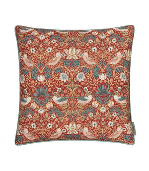 Strawberry Thief Outdoor Berry Cushion
