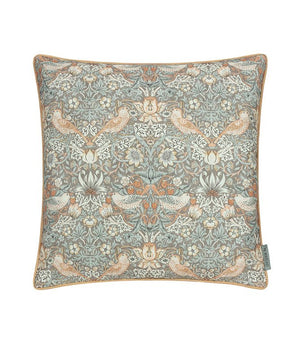 Strawberry Thief Outdoor Biscuit Cushion