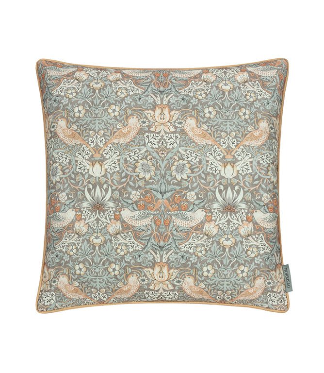 Strawberry Thief Outdoor Biscuit Cushion - Just Fabrics