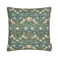 Strawberry Thief Outdoor Forest Green Cushion