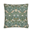 Strawberry Thief Outdoor Forest Green Cushion - Just Fabrics