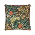 Seaweed Outdoor Indigo Cushion - Just Fabrics