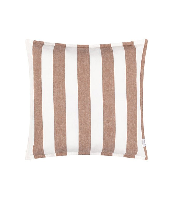 Hayle Cotton Outdoor Pecan Cushion - Just Fabrics