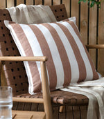 Hayle Cotton Outdoor Pecan Cushion - Just Fabrics
