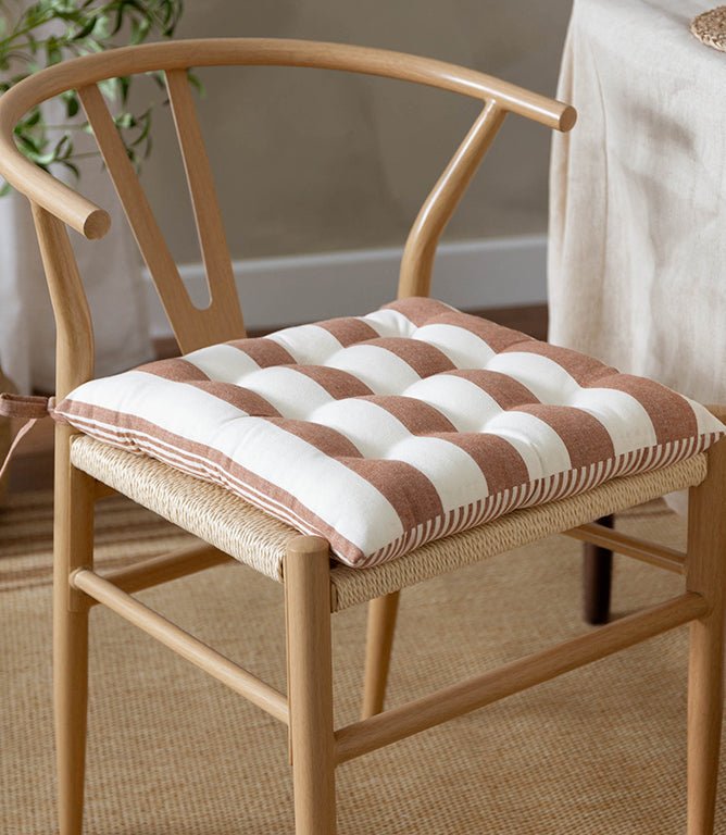 Hayle 2 Pack Pecan Seat Pad - Just Fabrics