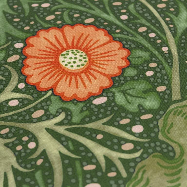 Seaweed Outdoor Forest Green Cushion - Just Fabrics