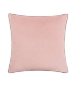 Meridian Blush / Grey Velvet Cushion - Just Fabrics