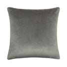 Meridian Charcoal / Dove Velvet Cushion - Just Fabrics