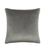 Meridian Charcoal / Dove Velvet Cushion - Just Fabrics