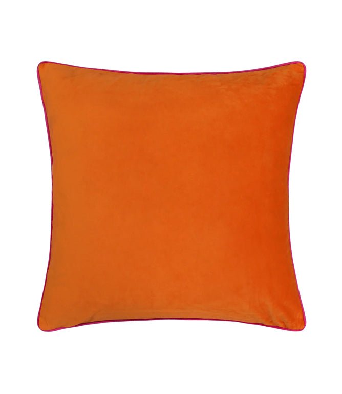 Meridian Clementine / Hot Pink Velvet Cushion - Just Fabrics