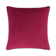 Meridian Cranberry / Mocha Velvet Cushion