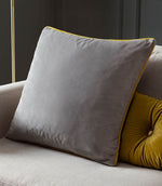 Meridian Dove / Cylon Velvet Cushion - Just Fabrics