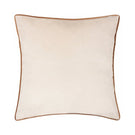 Meridian Ecru / Ginger Velvet Cushion - Just Fabrics